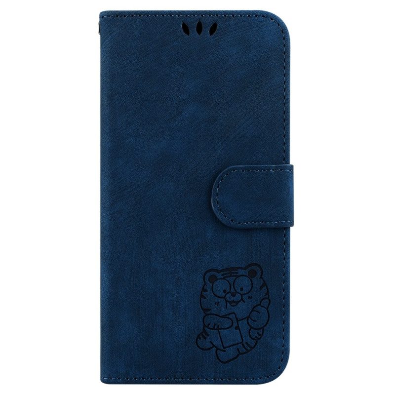 Folio-hoesje Oppo Reno 12f 5g Telefoonhoesje Tijgerpatroon