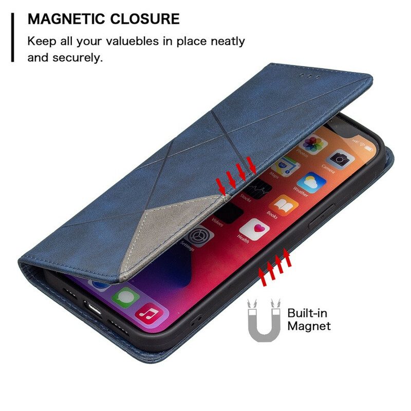 Bescherming Hoesje voor iPhone 13 Pro Max Folio-hoesje Artistieke Stijl
