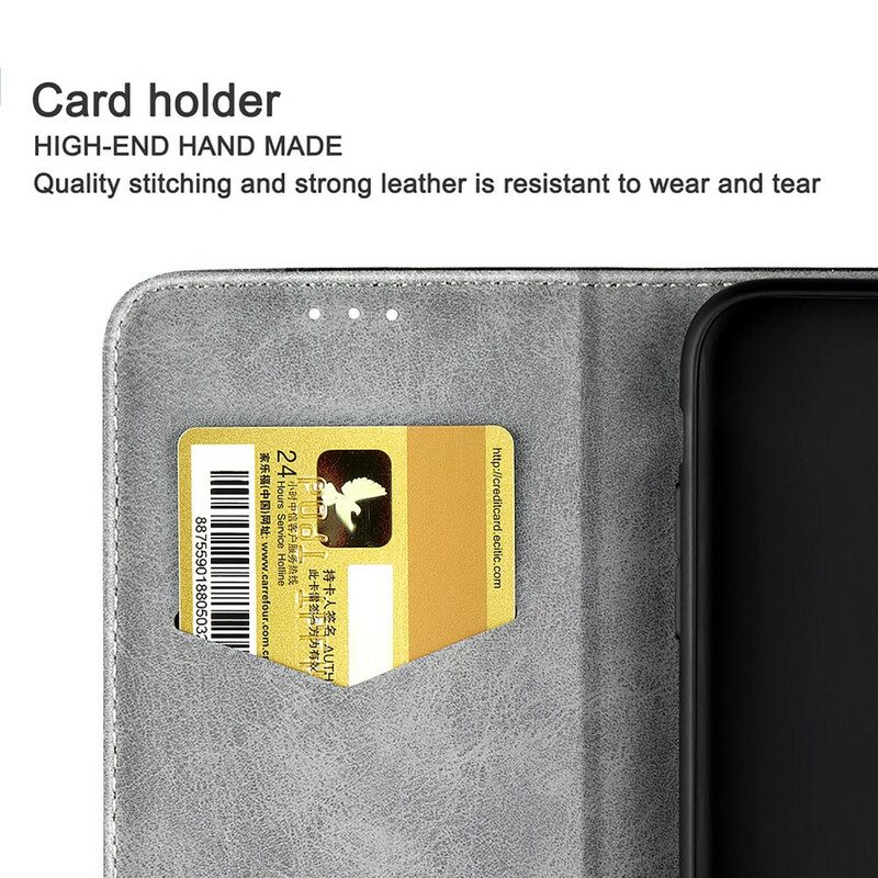 Bescherming Hoesje voor iPhone 13 Pro Max Folio-hoesje Tweekleurig Leereffect