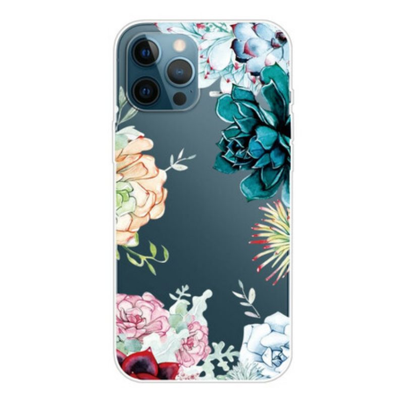 Hoesje voor iPhone 13 Pro Max Aquarel Bloemen