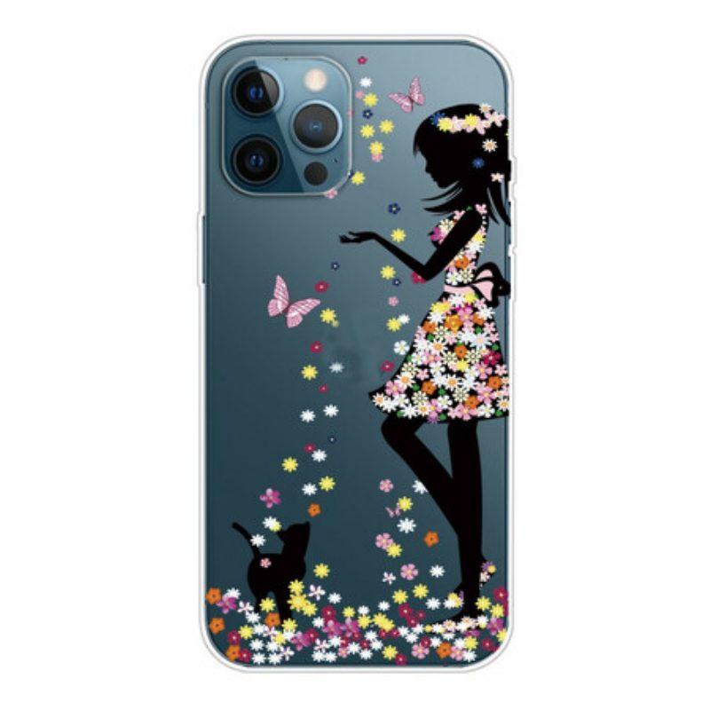 Hoesje voor iPhone 13 Pro Max Bloemenmeisje