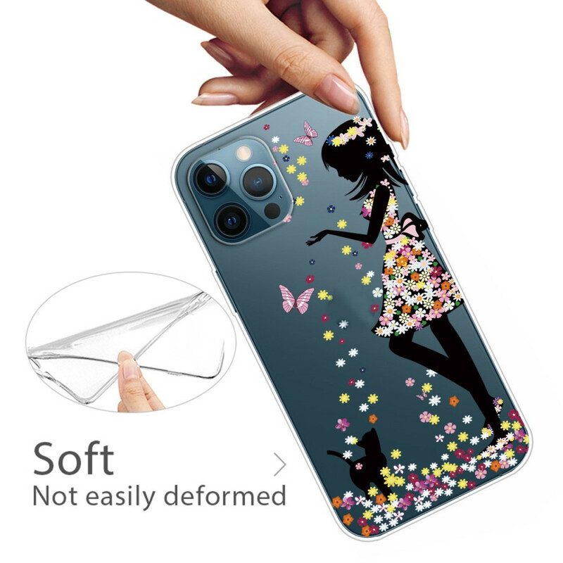 Hoesje voor iPhone 13 Pro Max Bloemenmeisje