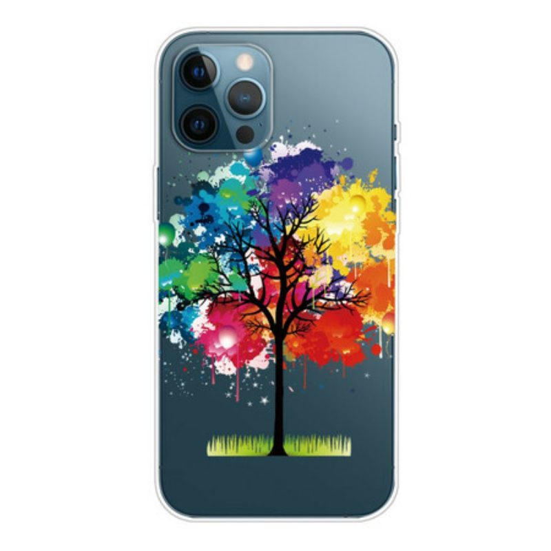 Hoesje voor iPhone 13 Pro Max Naadloze Aquarel Boom