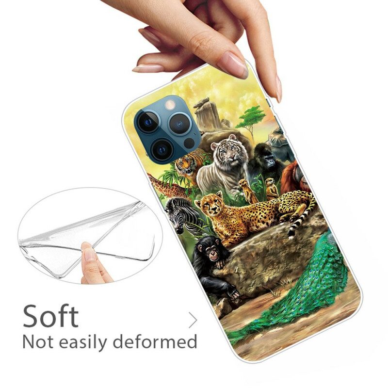 Hoesje voor iPhone 13 Pro Max Safari-dieren