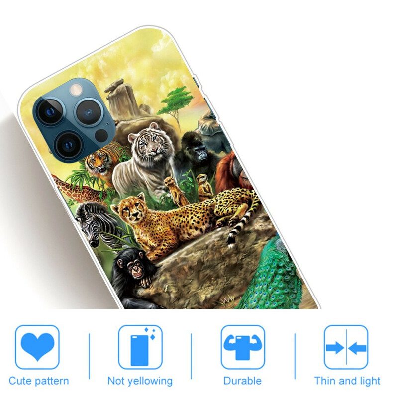 Hoesje voor iPhone 13 Pro Max Safari-dieren