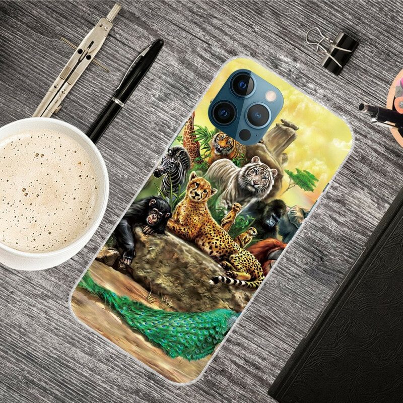 Hoesje voor iPhone 13 Pro Max Safari-dieren