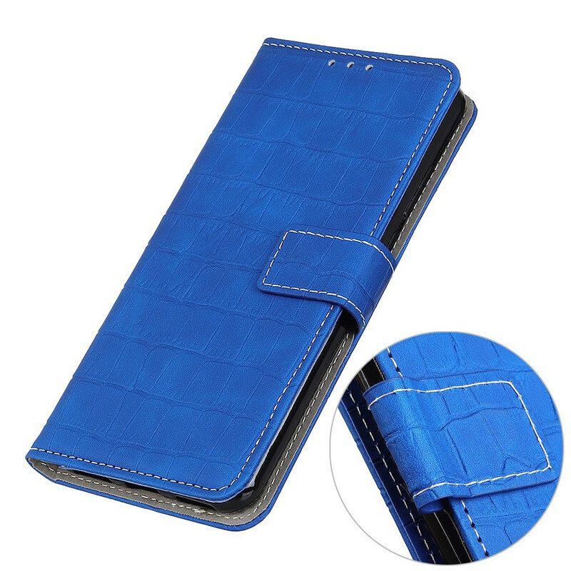 Leren Hoesje voor iPhone 13 Pro Max Krokodillen Kracht