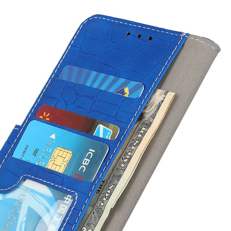 Leren Hoesje voor iPhone 13 Pro Max Krokodillen Kracht