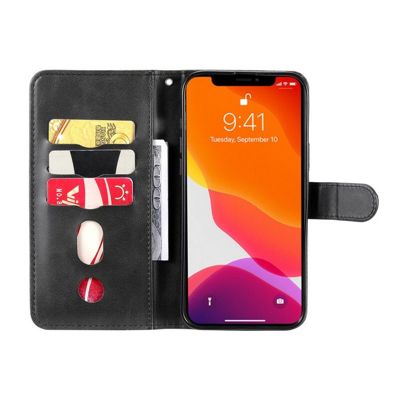 Leren Hoesje voor iPhone 13 Pro Max Vintage Portemonnee