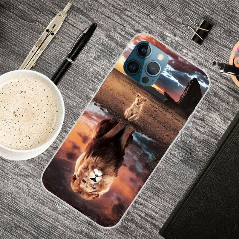 Telefoonhoesje voor iPhone 13 Pro Max Welpen Droom
