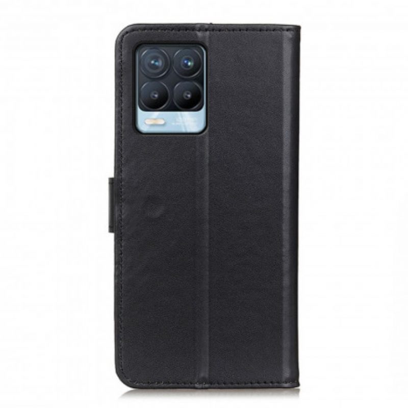 Folio-hoesje voor Realme 8 / 8 Pro Effen Kunstleer