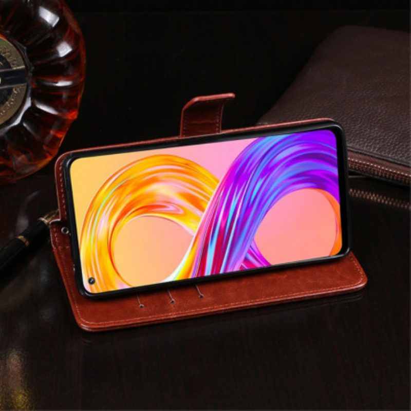 Folio-hoesje voor Realme 8 / 8 Pro Imitatieleer Idewei