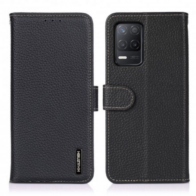 Folio-hoesje voor Realme 8 / 8 Pro Khazneh Lychee Leer