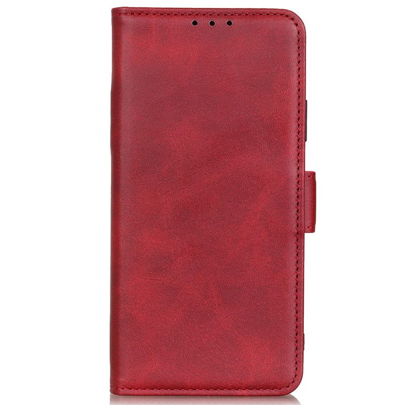 Leren Hoesje voor Huawei Nova 8i Folio-hoesje Dubbele Klep