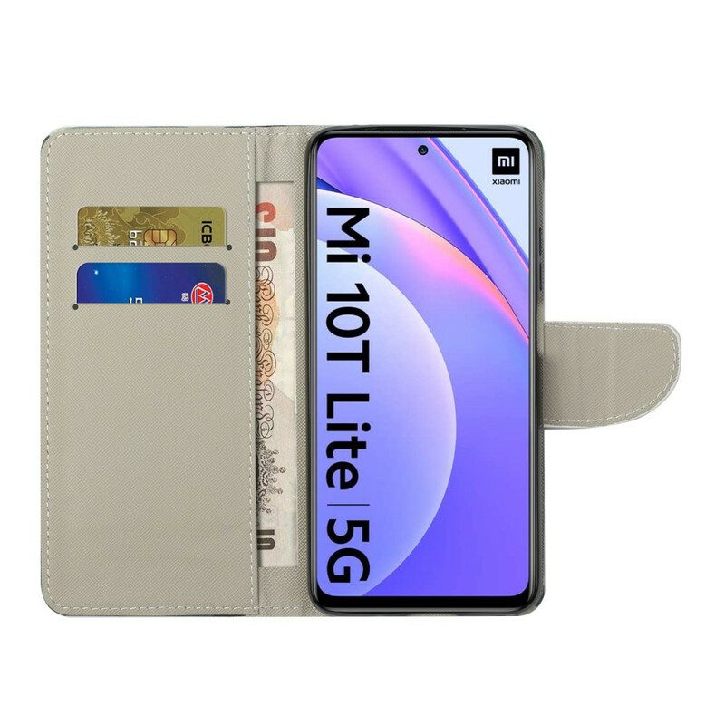 Folio-hoesje voor Xiaomi Redmi Note 9 Pro 5G Retro Eiffeltoren