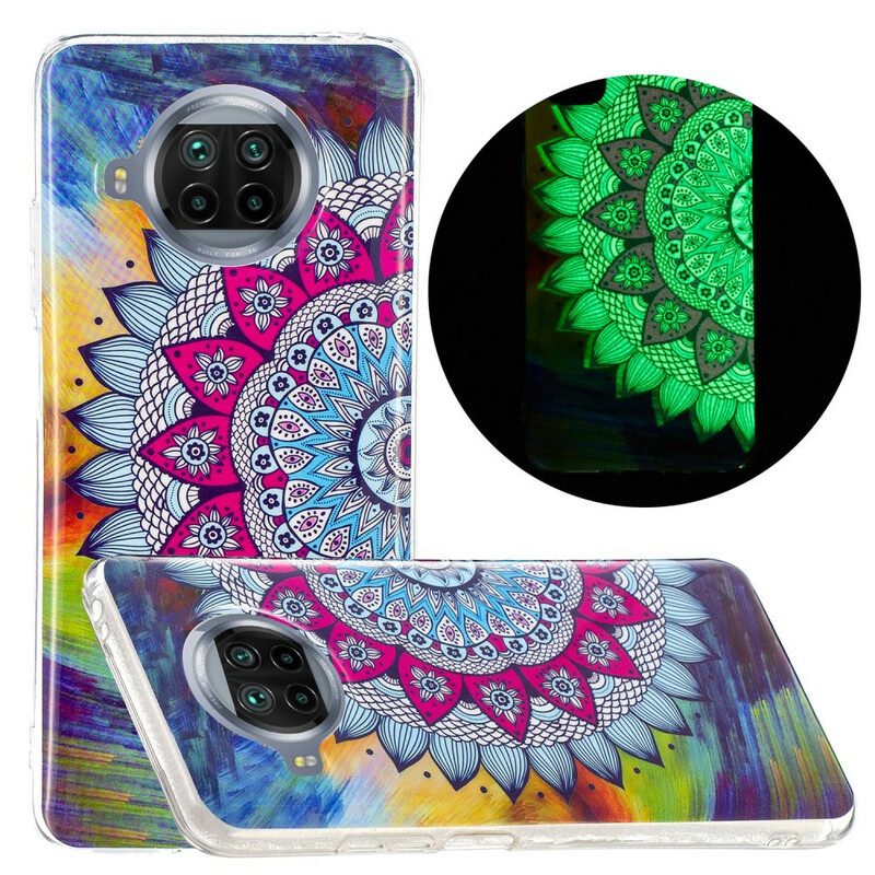 Hoesje voor Xiaomi Redmi Note 9 Pro 5G Fluorescerende Kleurrijke Mandala