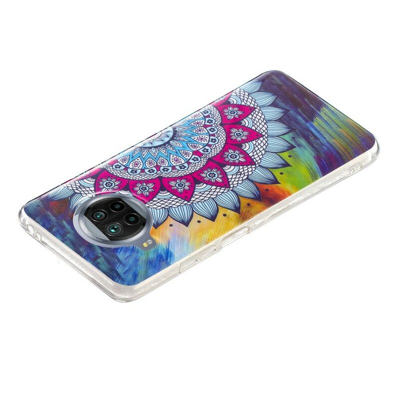 Hoesje voor Xiaomi Redmi Note 9 Pro 5G Fluorescerende Kleurrijke Mandala