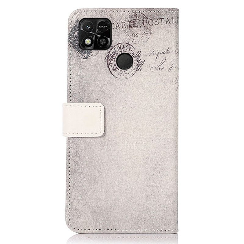 Folio-hoesje voor Xiaomi Redmi 10A Reiziger Kat
