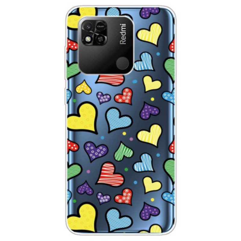 Hoesje voor Xiaomi Redmi 10A Naadloze Harten