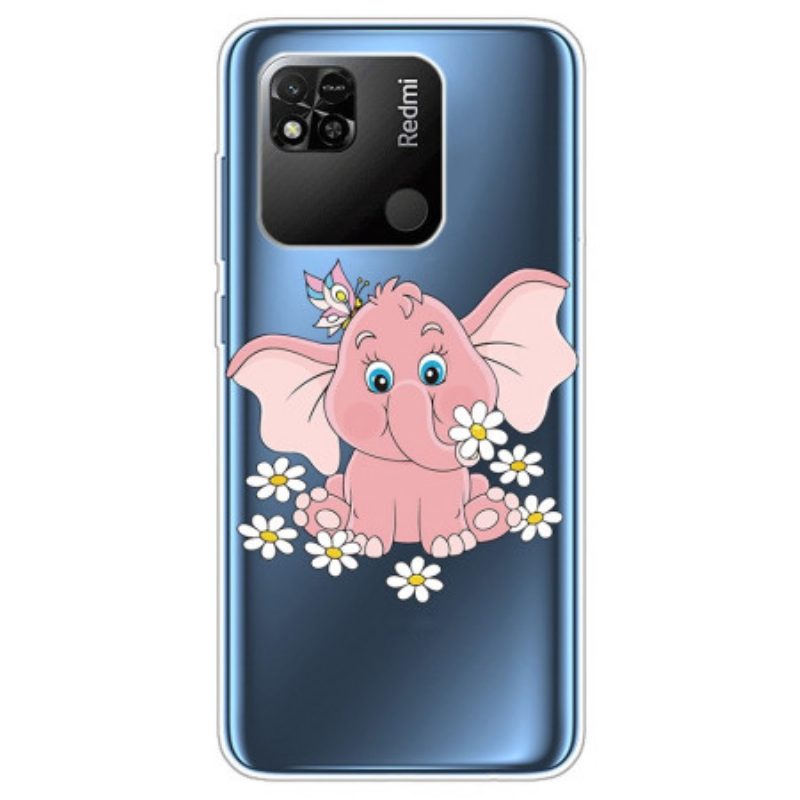 Hoesje voor Xiaomi Redmi 10A Naadloze Roze Olifant