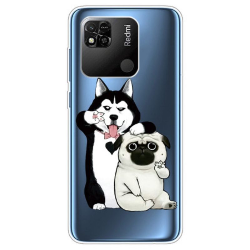 Telefoonhoesje voor Xiaomi Redmi 10A Transparante Grappige Honden