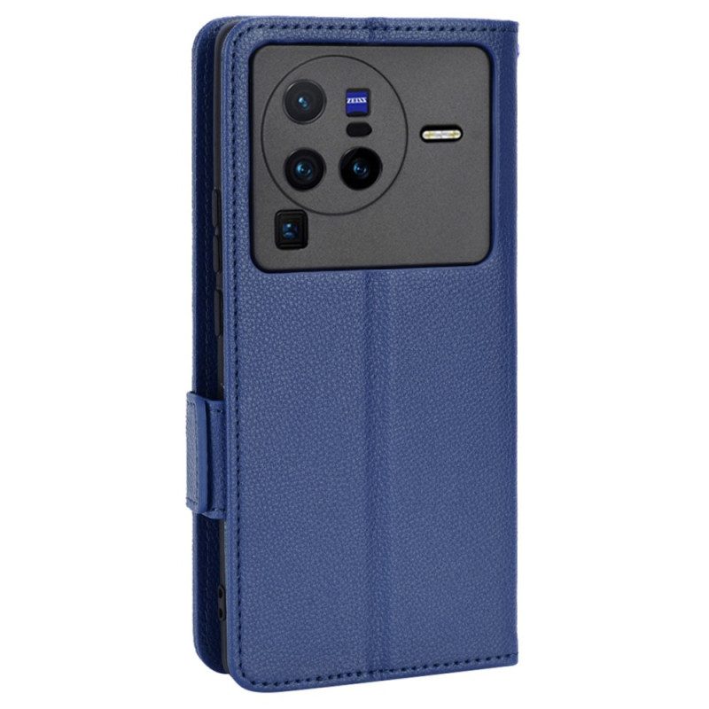 Folio-hoesje voor Vivo X80 Pro Flip Case Flap Dubbele Nieuwe Kleuren