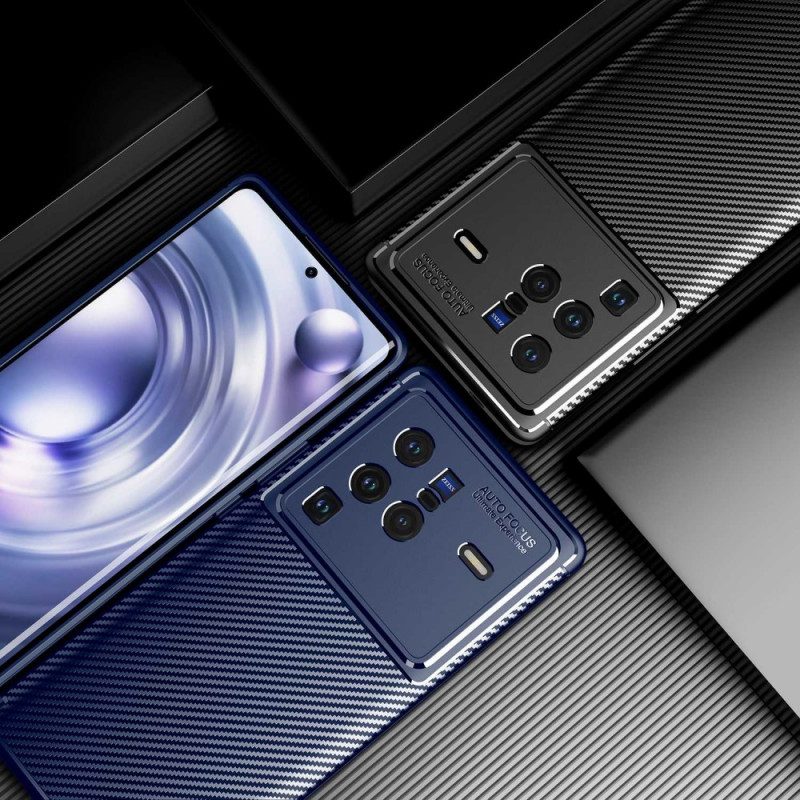 Telefoonhoesje voor Vivo X80 Pro Slang Van Koolstofvezel