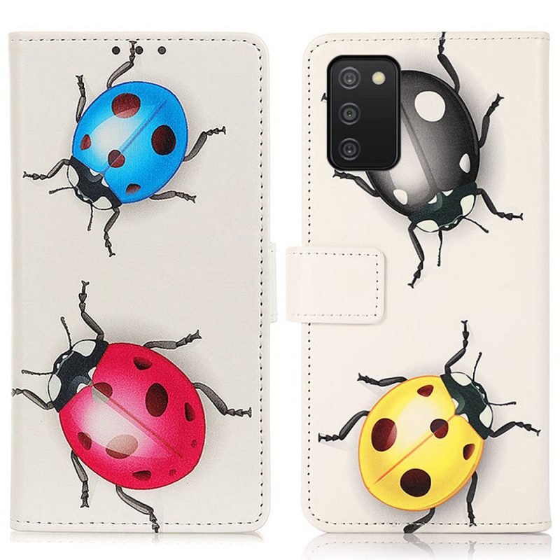 Flip Case voor Samsung Galaxy A03s Lieveheersbeestje