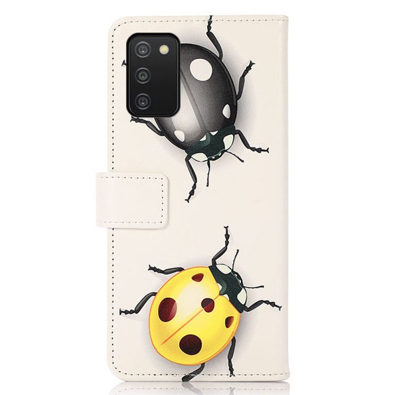 Flip Case voor Samsung Galaxy A03s Lieveheersbeestje