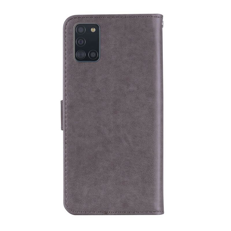 Folio-hoesje voor Samsung Galaxy A31 Uil Mandala En Charme