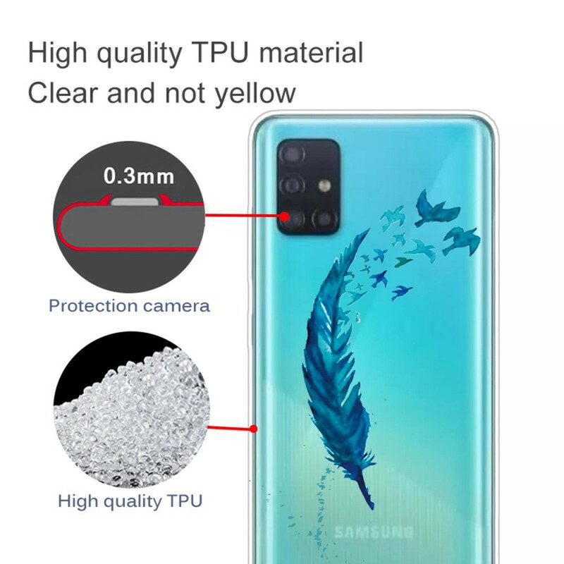 Telefoonhoesje voor Samsung Galaxy A31 Prachtige Veer