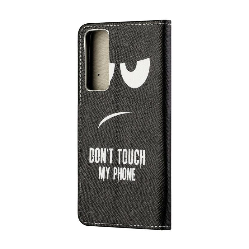 Folio-hoesje voor Huawei P Smart 2021 Raak Mijn Telefoon Niet Aan