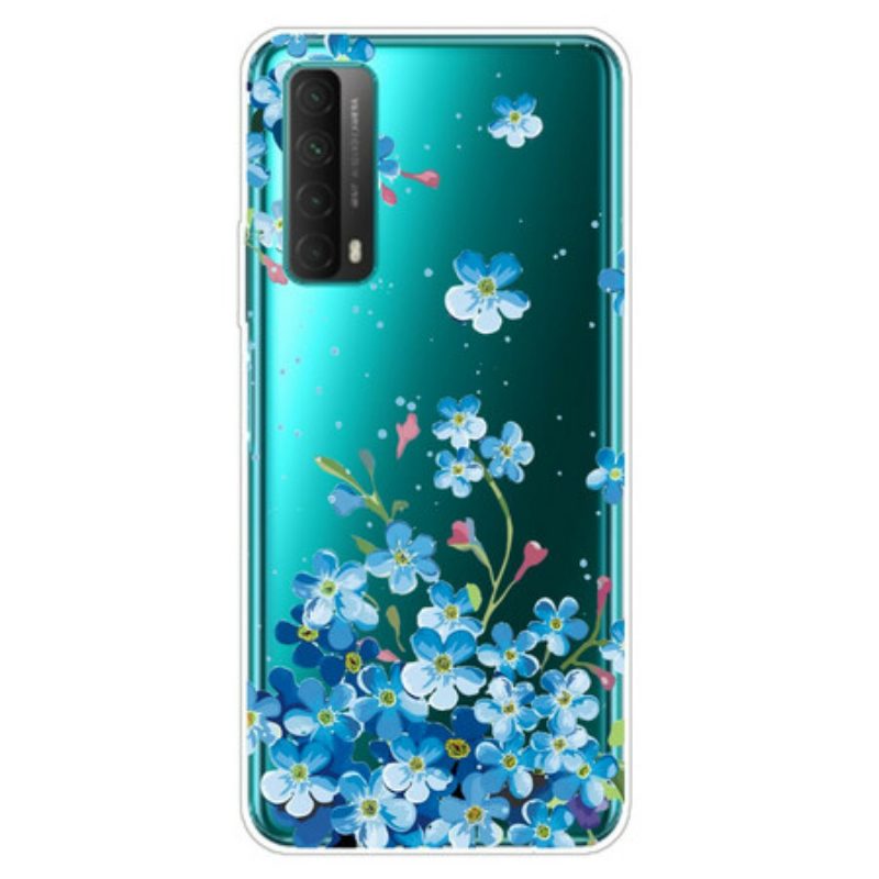 Hoesje voor Huawei P Smart 2021 Boeket Van Blauwe Bloemen