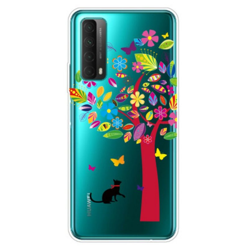 Telefoonhoesje voor Huawei P Smart 2021 Kat Onder De Boom