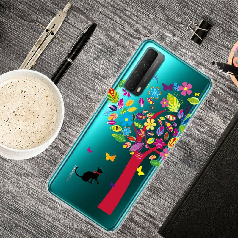 Telefoonhoesje voor Huawei P Smart 2021 Kat Onder De Boom