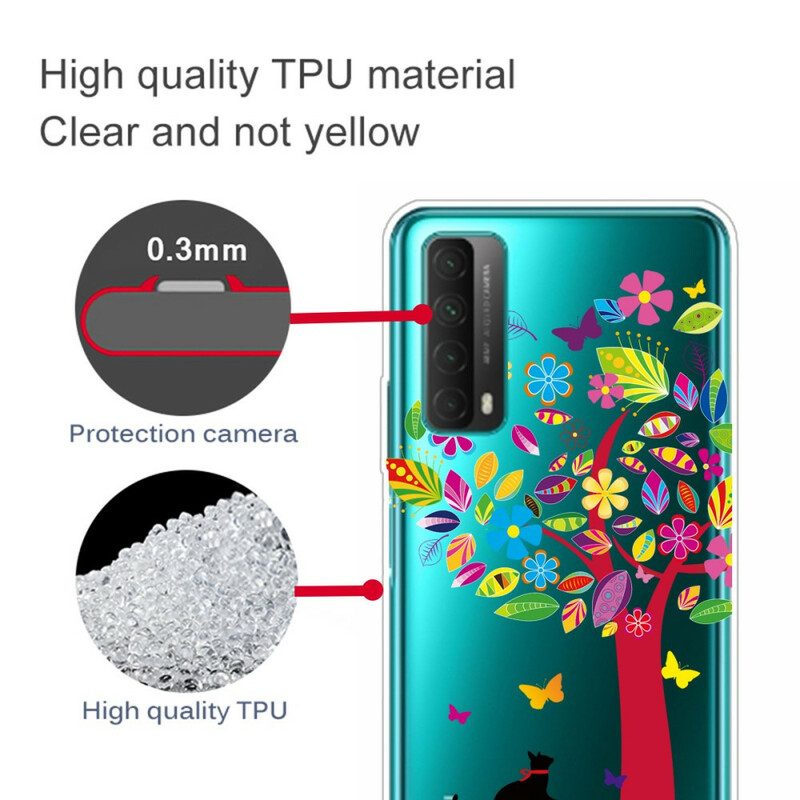 Telefoonhoesje voor Huawei P Smart 2021 Kat Onder De Boom
