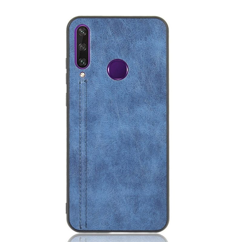 Hoesje voor Huawei Y6p Couture-leereffect
