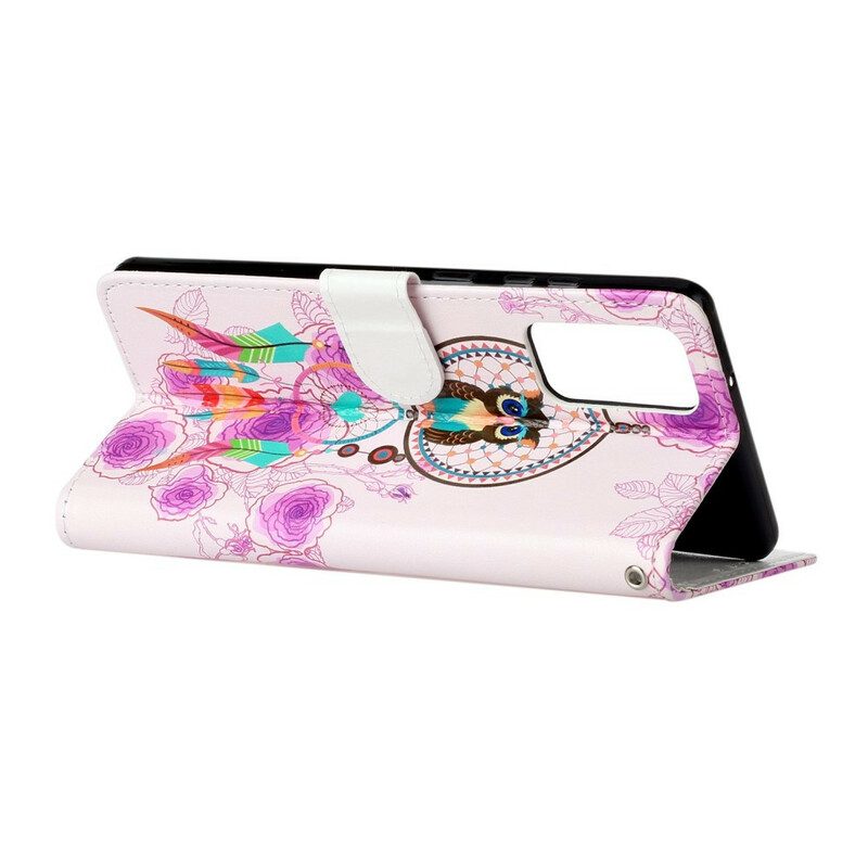 Flip Case voor Samsung Galaxy Note 20 Koning Uil