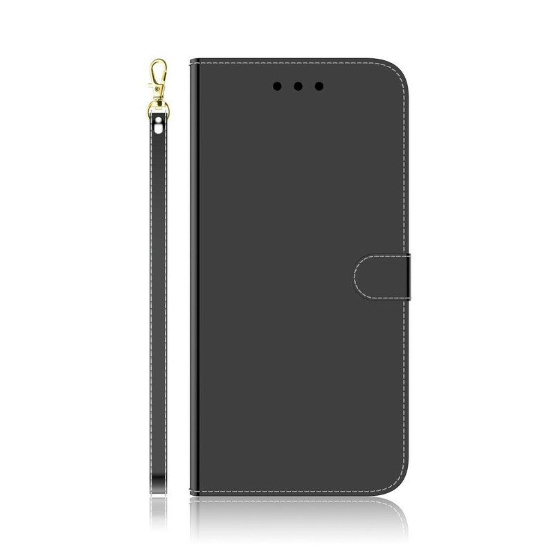 Folio-hoesje voor Samsung Galaxy Note 20 Spiegelhoes Van Imitatieleer