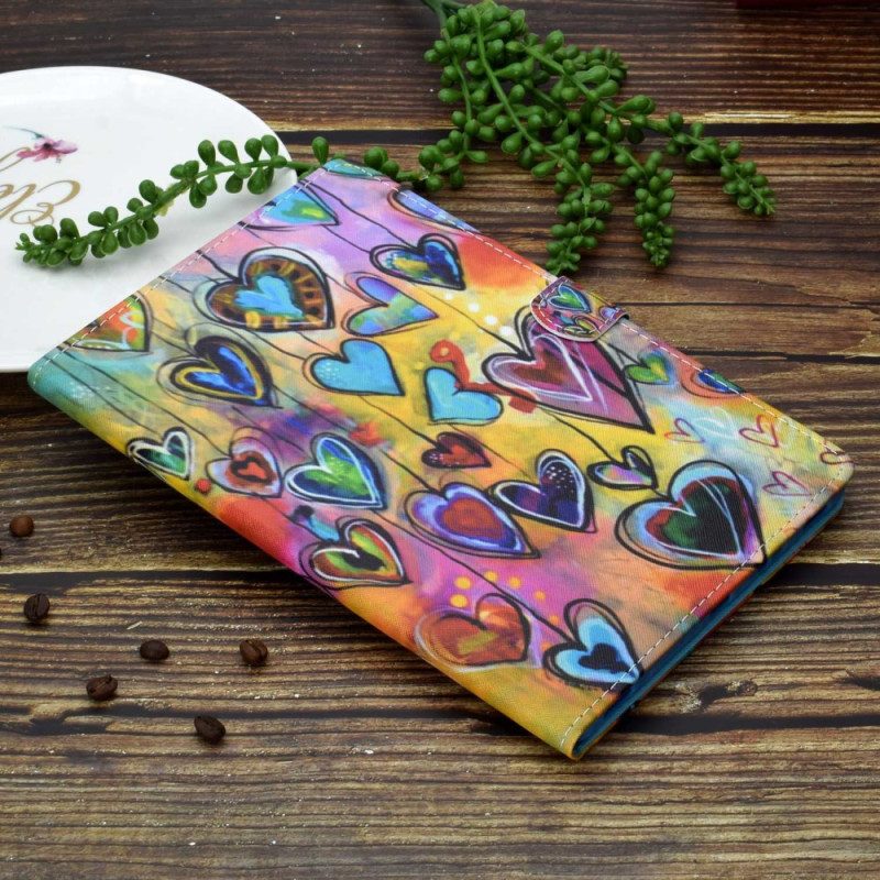 Folio-hoesje voor iPad 10.9" (2022) Alleen Hartjes