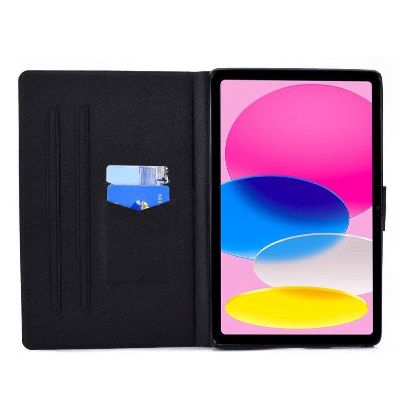 Folio-hoesje voor iPad 10.9" (2022) Mandala Op Blauwe Achtergrond