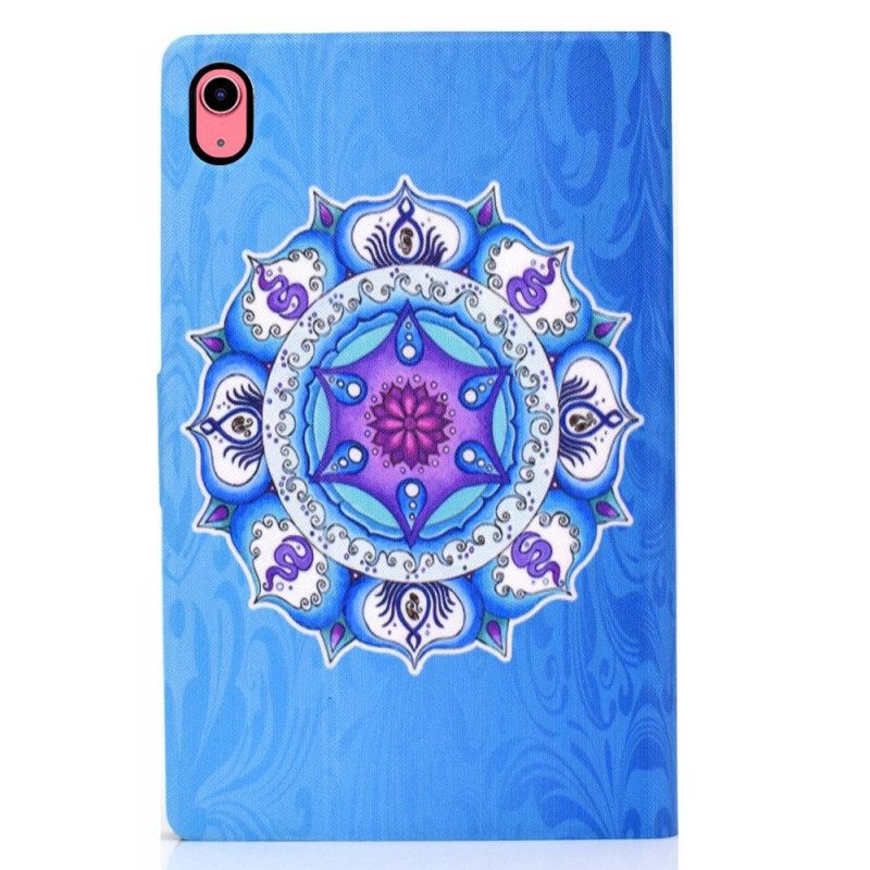 Folio-hoesje voor iPad 10.9" (2022) Mandala Op Blauwe Achtergrond