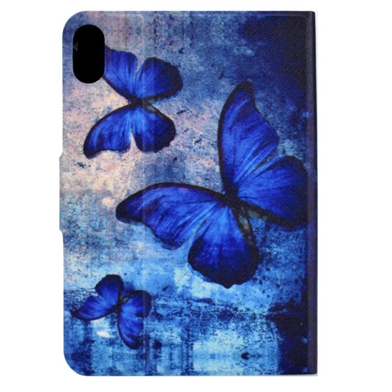 Leren Hoesje voor iPad 10.9" (2022) Fantastische Vlinders