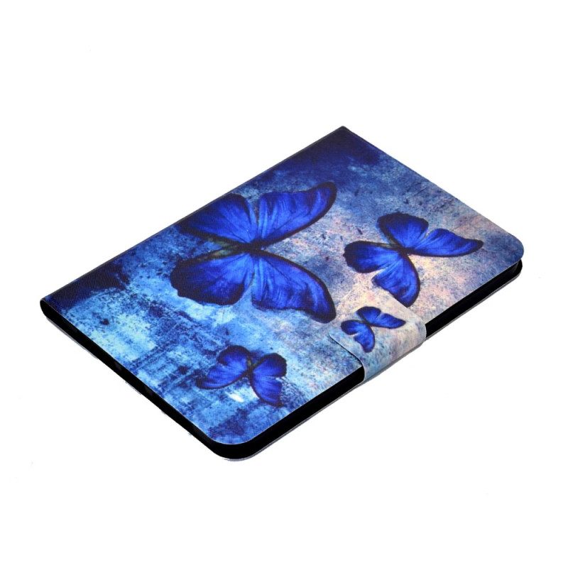 Leren Hoesje voor iPad 10.9" (2022) Fantastische Vlinders