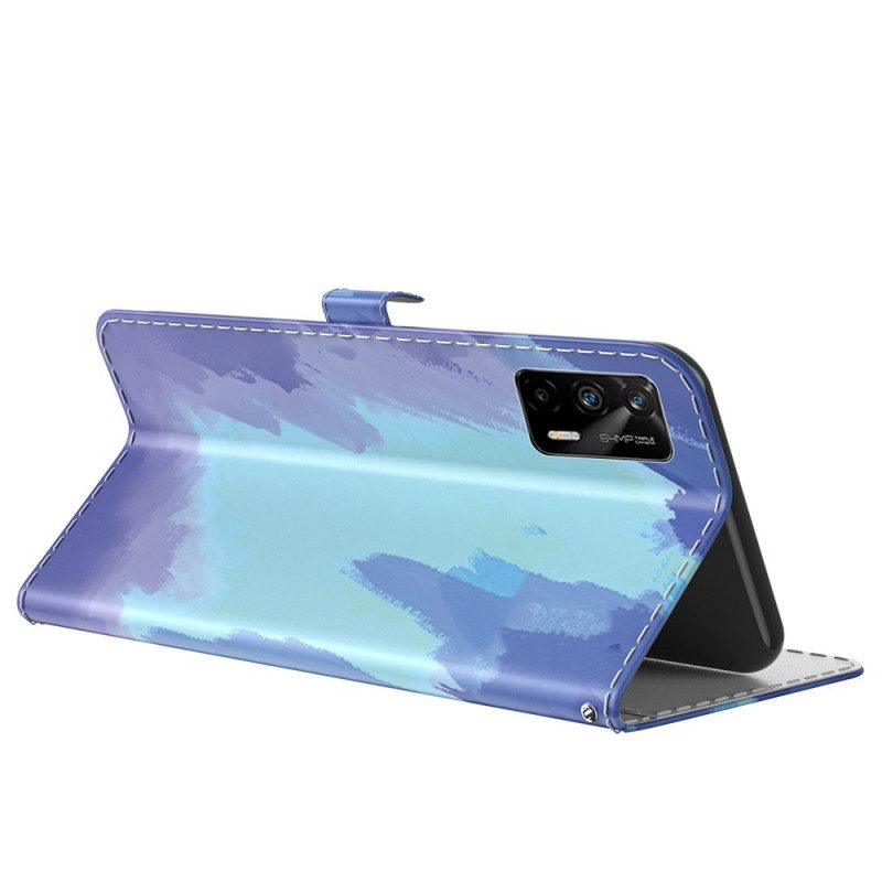 Folio-hoesje voor Realme GT 5G Waterverf