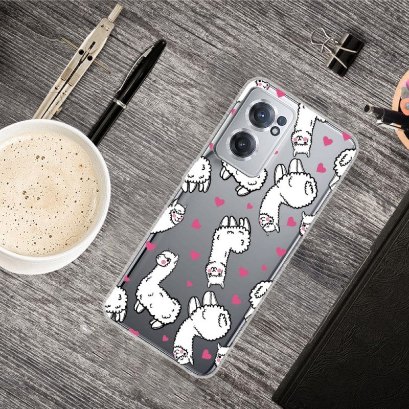 Telefoonhoesje voor OnePlus Nord CE 2 5G Lama's Verliefd