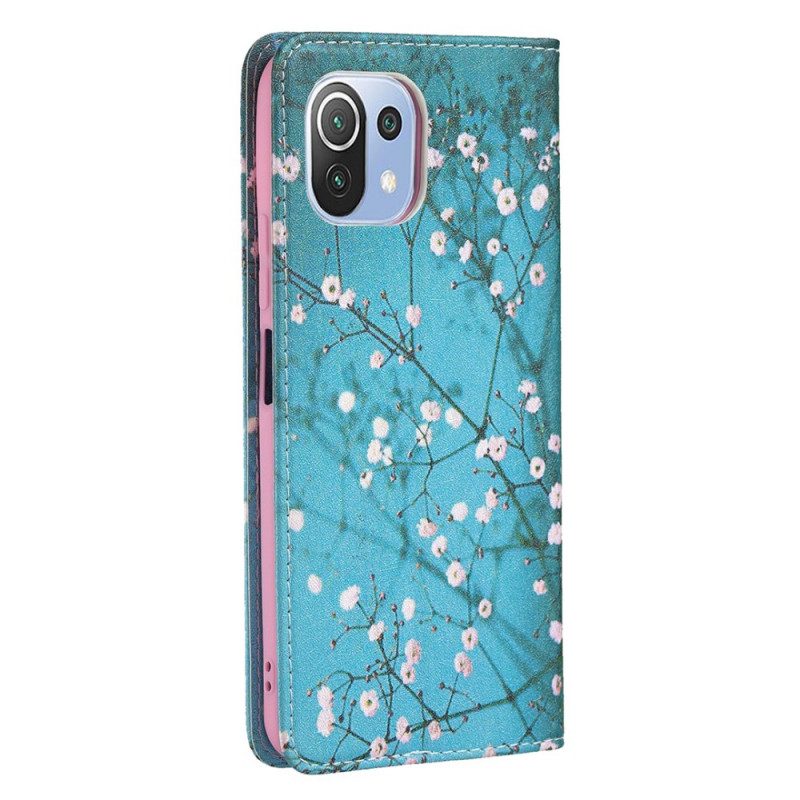 Bescherming Hoesje voor Xiaomi Mi 11 Lite 4G / 5G / 5G NE Folio-hoesje Bloeiende Takken