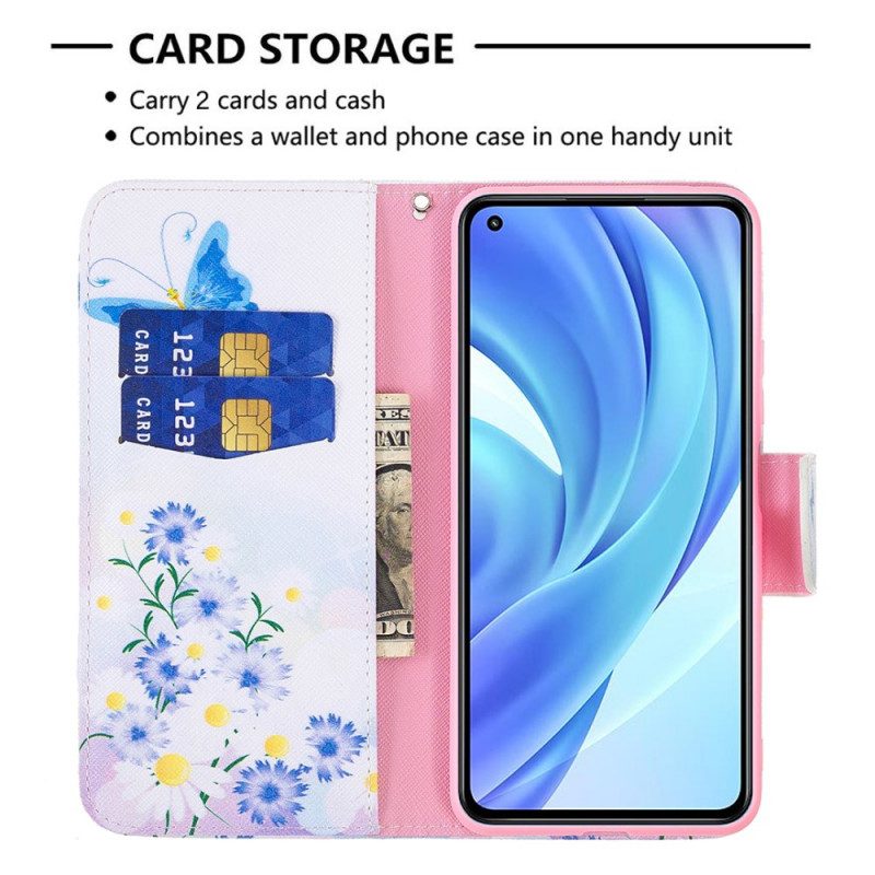 Flip Case voor Xiaomi Mi 11 Lite 4G / 5G / 5G NE Vlinders Van Dromen