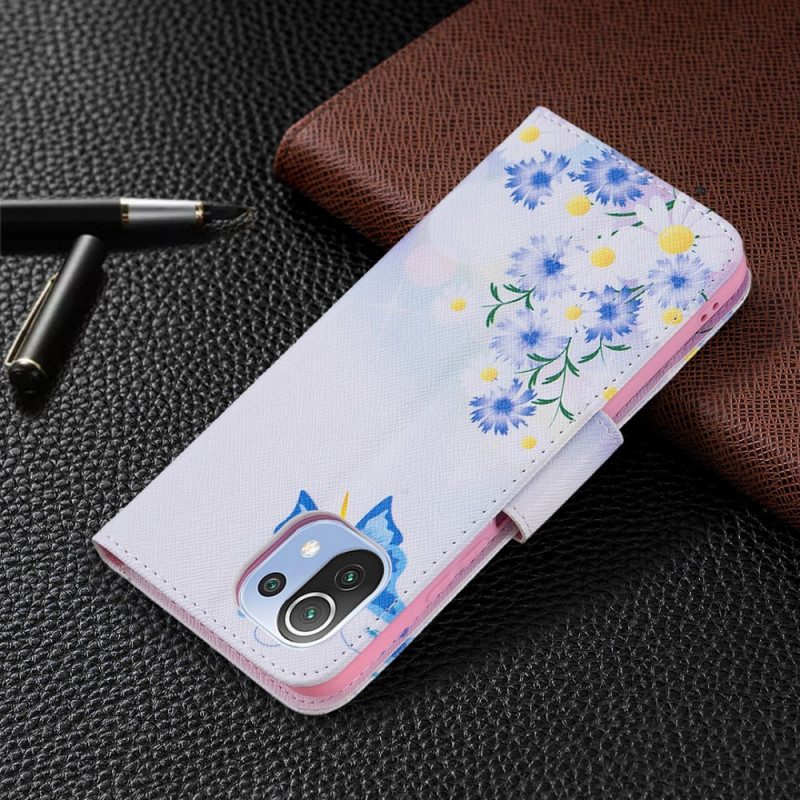 Flip Case voor Xiaomi Mi 11 Lite 4G / 5G / 5G NE Vlinders Van Dromen