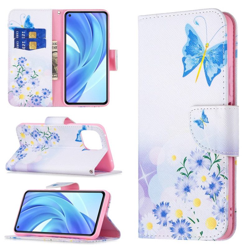 Flip Case voor Xiaomi Mi 11 Lite 4G / 5G / 5G NE Vlinders Van Dromen
